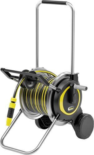 Kärcher HT 5.20 M Schlauchwagen Set in Schwarz mit 20 m Gartenschlauch, Kupplungen, Hahnadapter und Spritze, 1/2 Zoll - Bild 1
