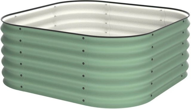 VidaAtHome.de ALVARE Gartenbeet aus Metall in Waldgrün und Schwarz, B/T/H: 108 x 108 x 43 cm - Bild 1