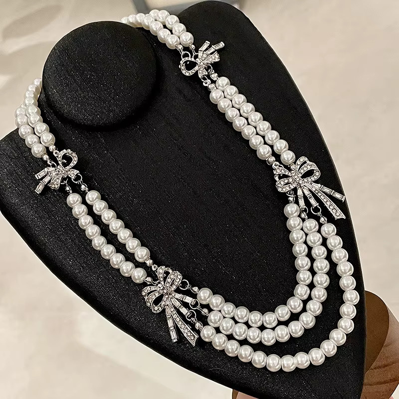 DINGABIYU Halskette, Silber, Perle, Diamant - Bild 3