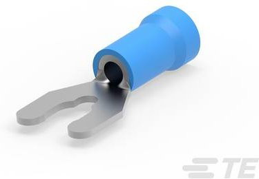 TE Connectivity Gabelkabelschuh 2mm² Blau 5000 Stück Tape on Full Reel 52955-1 - Bild 1
