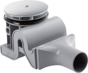 Hansgrohe RainDrain 90 XXL Duschabfluss Set mit Brausewand und Geruchsverschluss, Chrom - Bild 1