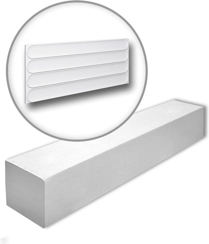 NMC Arc S-box Arstyl Noel Marquet 3D Wandpaneele Set in Weiß, 9 Wandvertäfelungen aus Kunststoff für modernes Design, 3,25 m2 - Bild 1