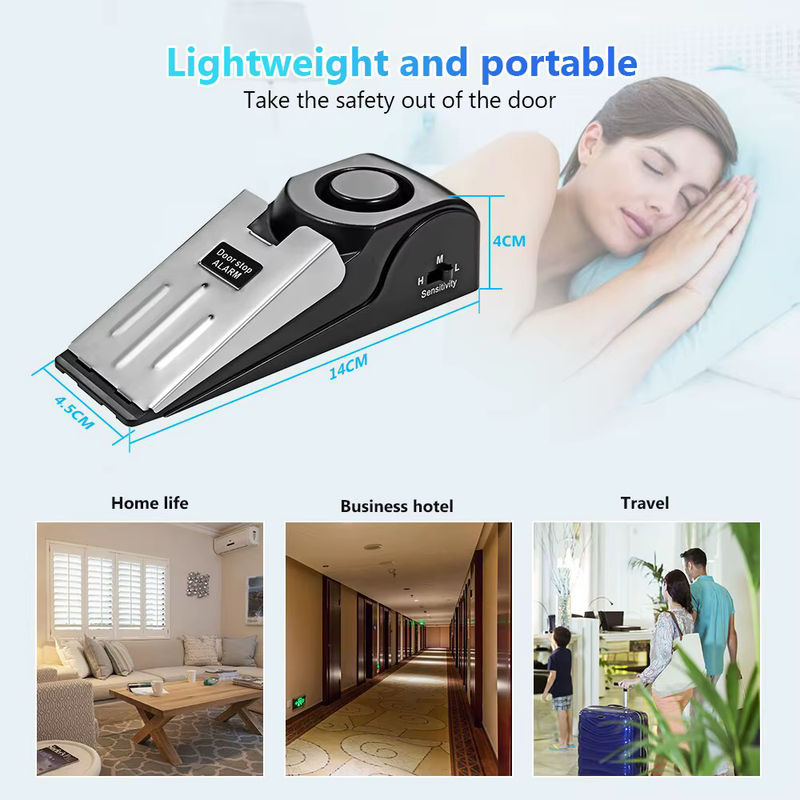 Kerui 2er Pack drahtloses Tür-Alarm-System mit 120dB Lautstärke in Schwarz - Bild 4