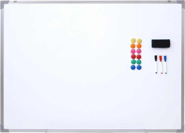 PROREGAL Whiteboard Weiß inklusive Zubehör, B/H: 110 x 80 cm, Tiefe: 2 cm - Bild 1