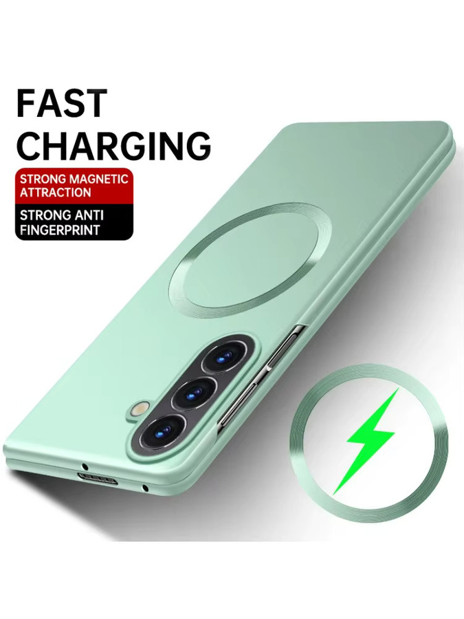 Stoßfeste Samsung Galaxy Z Fold Schutzhülle mit MagSafe-Funktion und Metallic-Lackierung in Gold - Bild 4