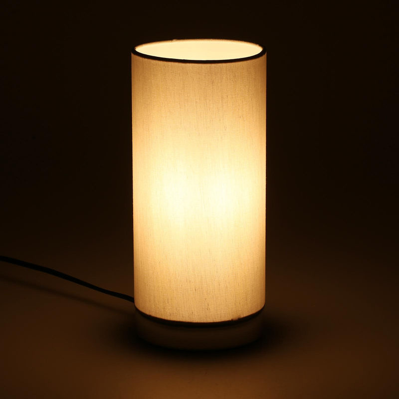 Moderne TOMTOP JMS Tischleuchte in Grau mit Touch-Steuerung, dimmbar und inklusive LED-Leuchtmittel für Wohnzimmer, Schlafzimmer und Büro - Bild 8