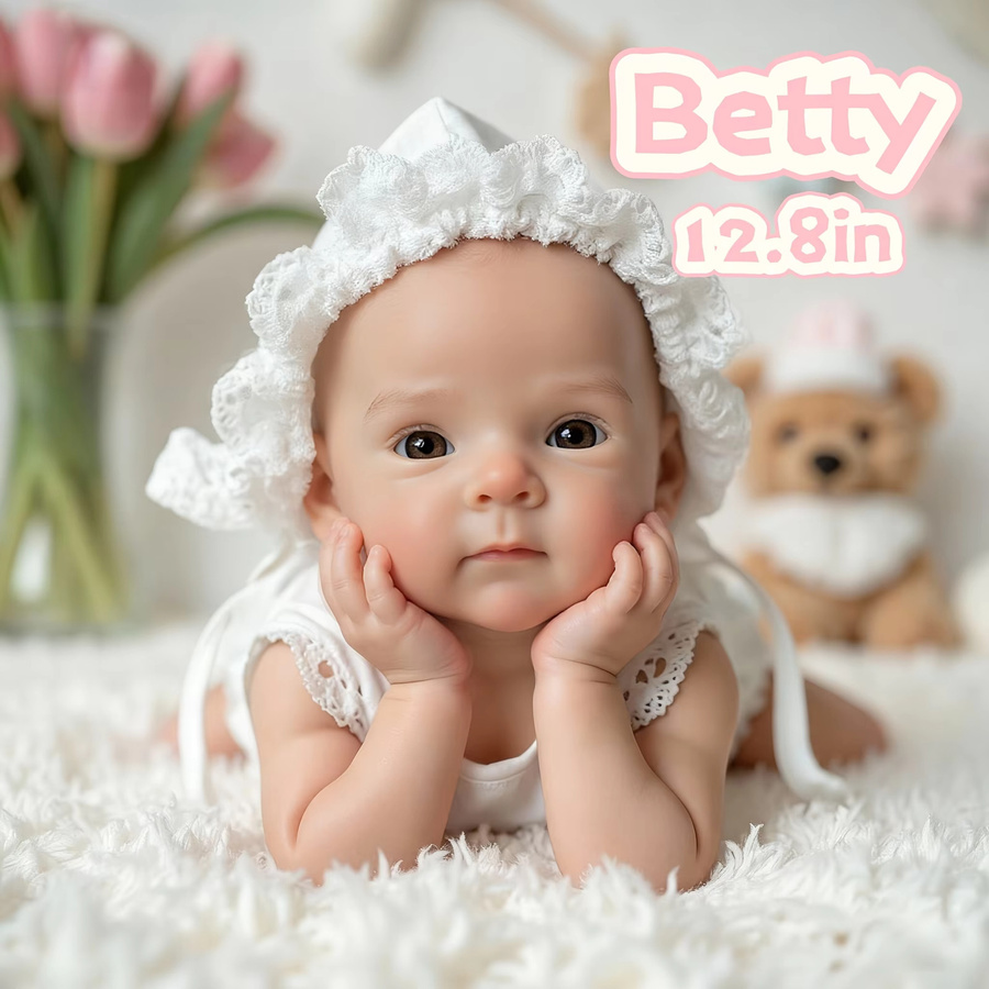 Saskia Bettie-Reborn-Babypuppe, Mädchen, Silikon, 33 cm - Bild 2