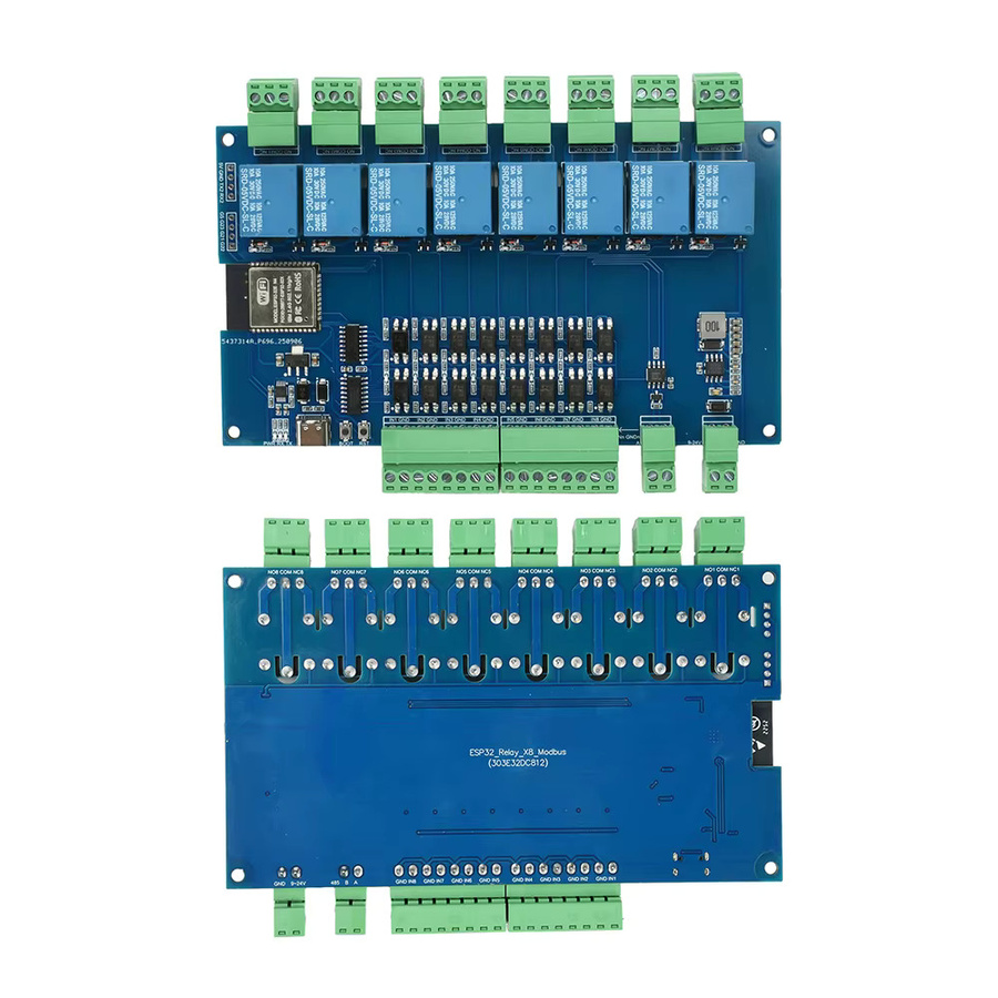 diymore ESP32 RS485 Relais Modul mit 4 oder 8 Kanälen, Modbus WLAN und Bluetooth, Typ-C Anschluss, Optokoppler-Isolation, DC 9-24V - Bild 2