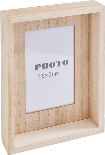 VBS Bilderrahmenbox in Beige im skandinavischen Design für die Wandmontage - Bild 1