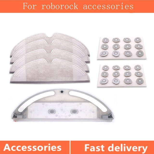 Roborock Ersatzteil-Set mit Wassertank und Mopp-Tuch in Grau für Xiaomi Mijia Mi S50 S51 S55 S502 T60 T61 Roboterstaubsauger - Bild 1