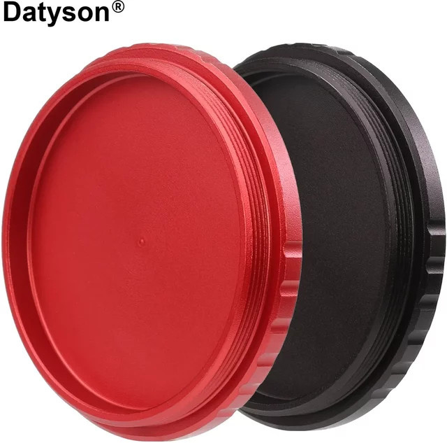 Datyson Metall-Objektivdeckel aus Aluminiumlegierung in Schwarz, M48x0,75mm für Teleskop-Kameraobjektive - Bild 1