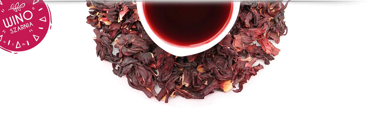 WINO SZARNIA Hibiskus Früchtetee, lose, koffeinfrei, 1 kg - Bild 3
