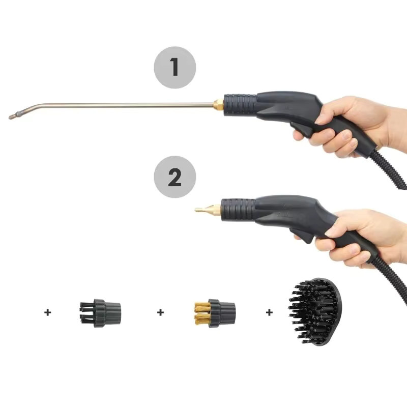 BALASHOV Handheld Dampfreiniger in Gelb-Schwarz für Haushalt und Auto - Bild 3