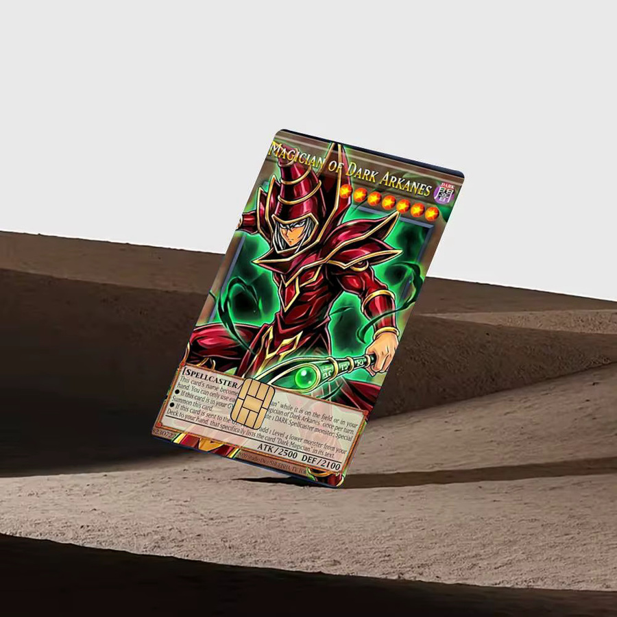 YuGiOh PVC HD Matte Film Skin Aufkleber für Bankkarten und Kreditkarten, wasserfester Dekoraufkleber in Multicolour - Bild 3