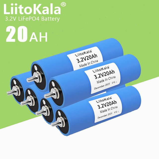 LiitoKala LiFePO4 Phosphatzelle 3,2 V 20 Ah in Blau für Motorrad, Auto und Wechselrichter Modifikationen - Bild 1