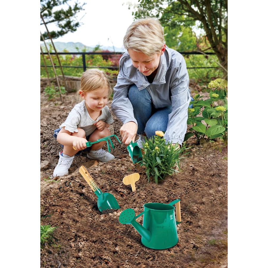 Hape Gartenwerkzeug-Set Braun-Grün - Bild 2