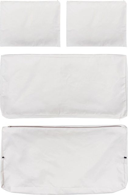 4er-Set Ersatz-Kissenbezüge für Lounge-Set Bostonia in Beige aus Polyester - Bild 1
