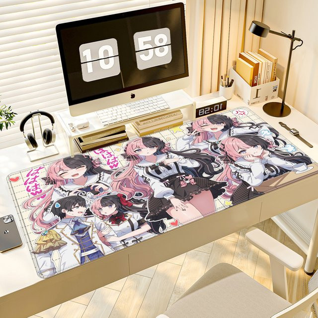 HYBXAXC Anime-Mauspad VSPO Hinano Tachibana, erweiterte Schreibtischunterlage aus Gummi, Multicolor - Bild 1