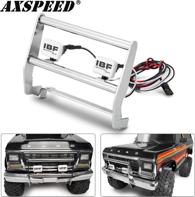AXSPEED Metall-Frontstoßstange mit LED-Leuchten, Antikollisions-Stoßstangen-Set, Ford - Bild 1
