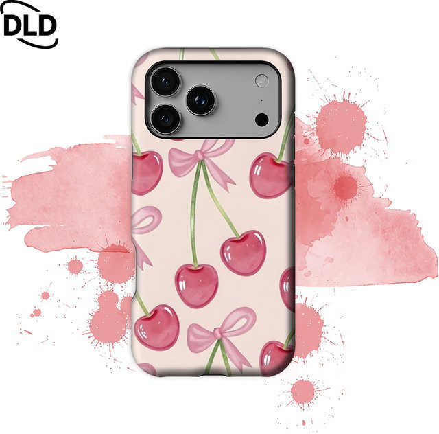 Pink Cherry Magnetische Handyhülle für iPhone 17 16 15 14 13 Pro Max Plus in Pink, Robuste Ein- und Doppelschicht-Schutzhülle - Bild 1