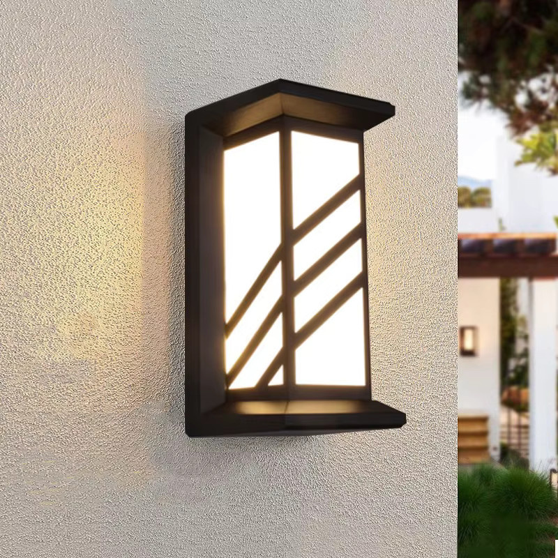 Khelse LED Außenwandleuchte IP65 Wasserdicht aus Aluminium und Kunststoff, 18W Up-Down Beleuchtung für Garten und Veranda, Warmweiß, Rechteckig, Schwarz oder Weiß, B/T/H: 26,0 x 12,5 x 12,5 cm - Bild 3