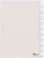 DURABLE Ordnerregister A4 aus Kunststoff mit 10 transparenten Registerblättern - Bild 1