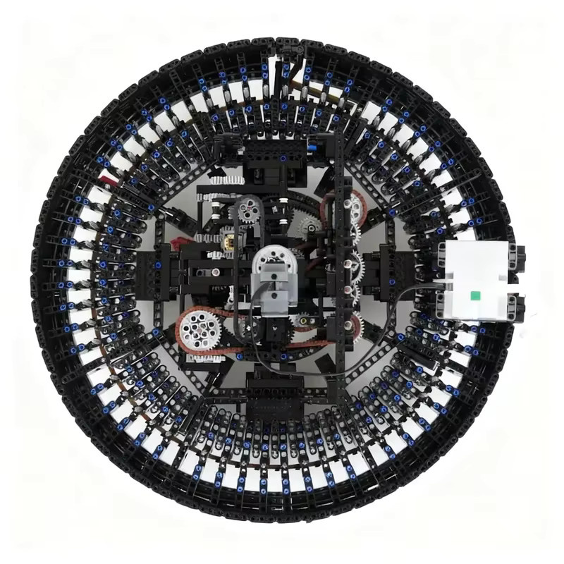 Akiyuki MOC Technik Mangle Rack Clock, DIY Modell, 5.016 Teile - Bild 4
