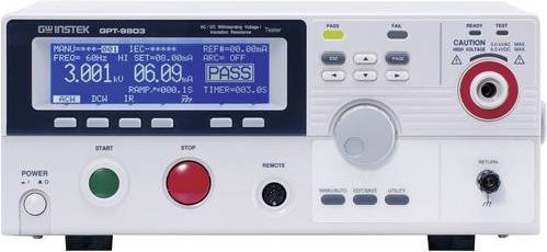 GW Instek GPT-9802 Isolationsmessgerät und Stoßspannungsprüfgerät in Weiß mit 100 V, 250 V, 500 V, 1000 V und 9500 MΩ - Bild 1