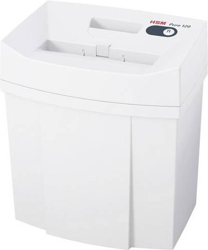 HSM Pure 120 Aktenvernichter in Weiß mit Partikelschnitt 4 x 25mm P-3 und 20l Fassungsvermögen - Bild 1