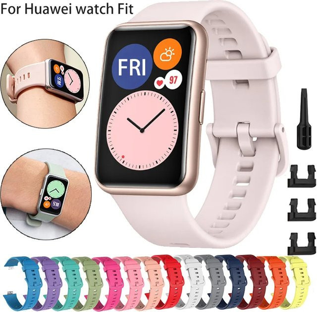 NEY Uhrenarmband Silikon, Huawei Uhr Fit, Unisex - Bild 1