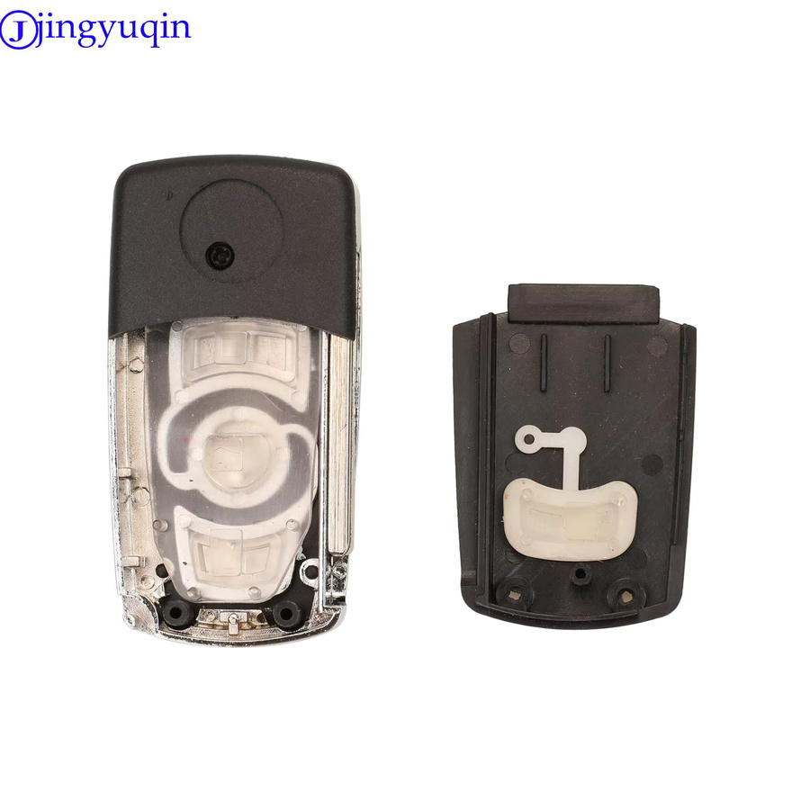 Jingyuqin Ersatz Gehäuse für Hyundai Accent 2016 und Sonata Limited 2011, 4 Tasten Flip Remote Key Shell Abdeckung, Schwarz - Bild 3