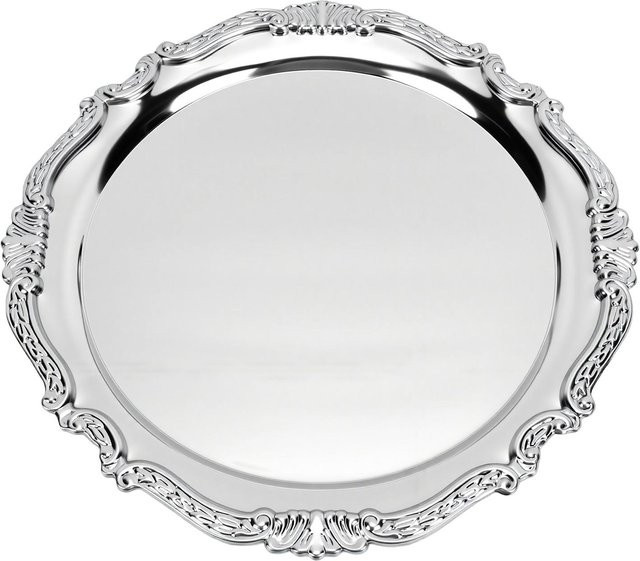 Fishine Speiseteller aus 304 Edelstahl in Silber, Durchmesser: 32,5 cm - Bild 1