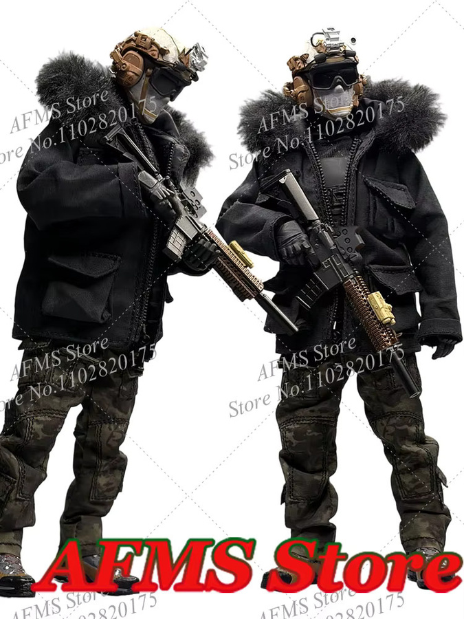 Hot Toys Snow Mountain Ghost Kampfuniform-Mantel, Zubehör, Schwarz - Bild 3