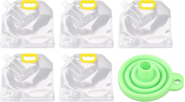 Fishine 5er Set wiederverwendbare Getreideaufbewahrungsbeutel, transparent und luftdicht, für Reis, Mehl und Nüsse, 2,5 kg Füllmenge - Bild 1