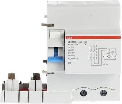 ABB FI-Schutzschalter DDA802A-100/0,3 RCD 100A 0,03A 400V in Weiß - Bild 1