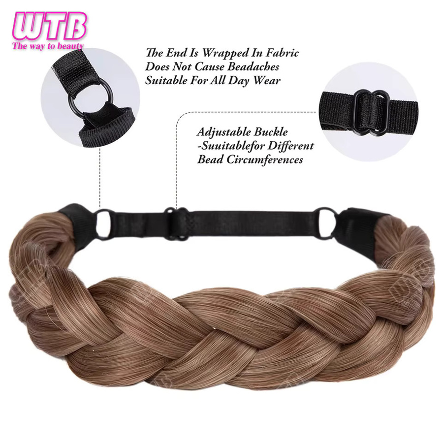 WTB Haarband aus synthetischem geflochtenem Haar, Damen, verstellbar - Bild 5