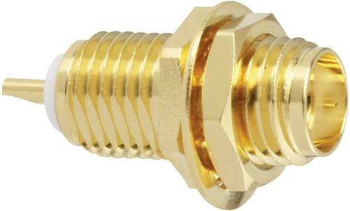 Amphenol SMA-Steckverbinder Buchse SMA6351B1-3GT50G-50 vertikale Einbauweise 50 Ohm Gold - Bild 1