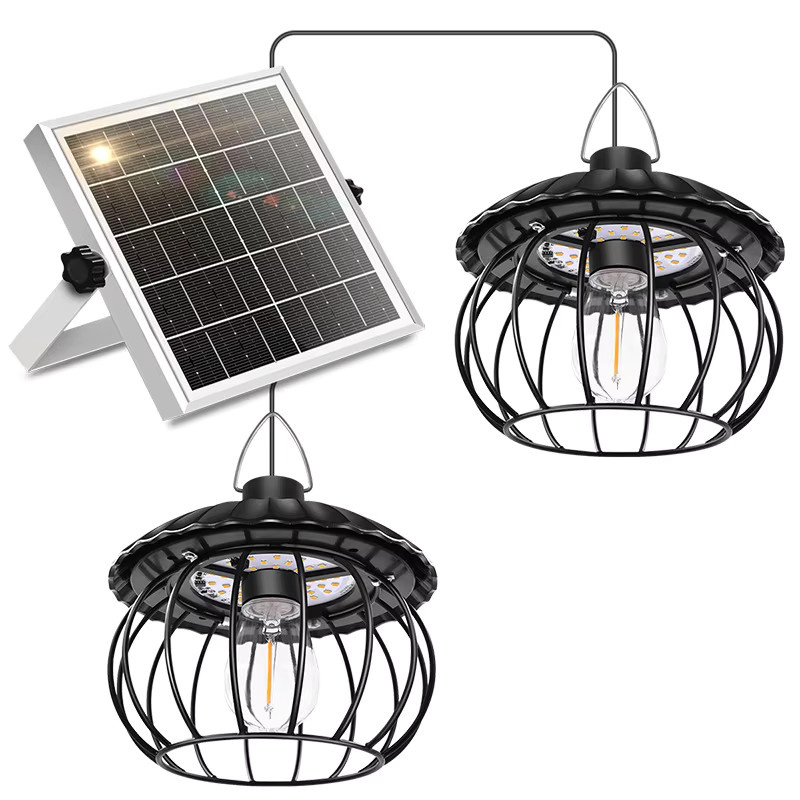 Solar-LED-Pendelleuchte mit Fernbedienung und Timer, IP65 wasserdicht, für Garten und Außenbereich - Bild 7