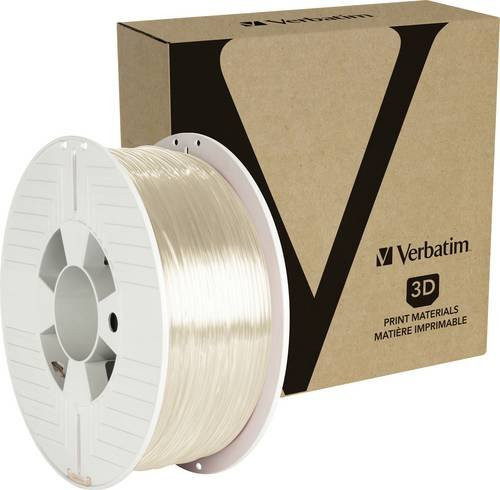 Verbatim PETG 3D-Druckfilament für FDM, 1,75 mm, Transparent, 1 kg - Bild 1