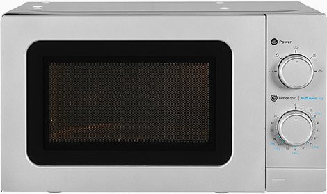 Exquisit WP700J17-3si Unterbau-Mikrowelle Solo in Silber mit Timer und Innenbeleuchtung - Bild 1