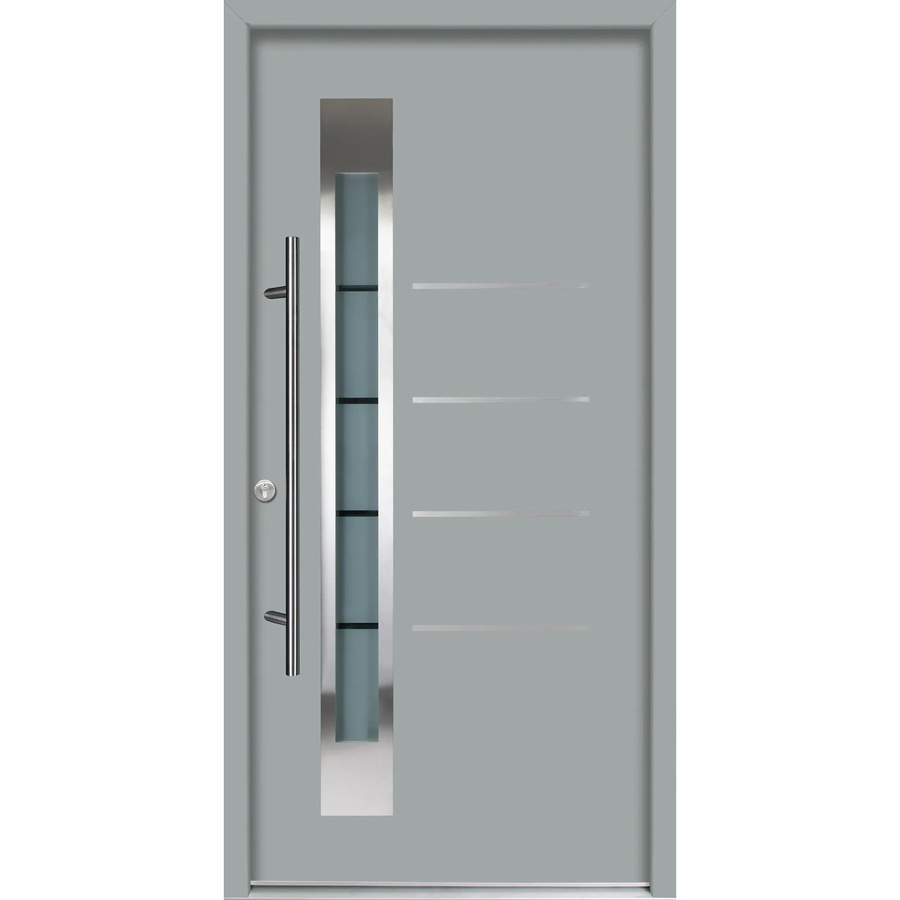 Splendoor Thermospace Haustür Berlin Prime in Grau mit Glaseinsatz, modern, B/H: 100 x 210 cm - Bild 2
