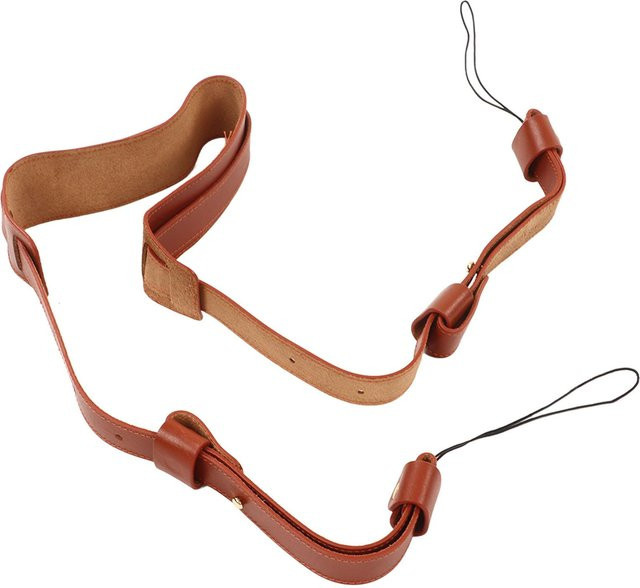 Andoer Leder-Kameragurt im Vintage-Stil für DSLR-Kameras, braun - Bild 1