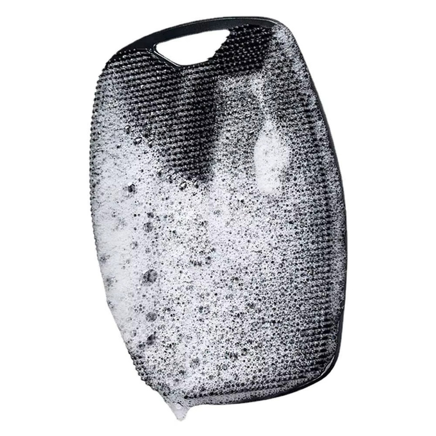 Silikon Peeling Pinsel, Schwarz Grau, Körperreinigung, Unisex - Bild 4