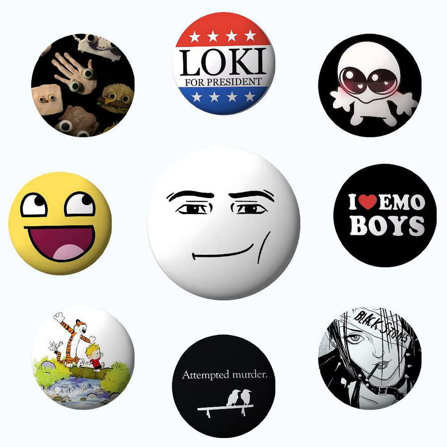 52TOYS Brosche, Metall, Smiley, Jungen - Bild 2