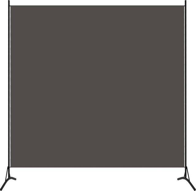 VIDAXL Raumteiler aus anthrazitfarbenem Stoff als Sichtschutz, B/H: 175 x 180 cm - Bild 1