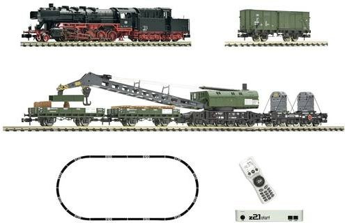 Fleischmann N DigitalSet Dampflok BR 051 mit Kranzug der DB 5170004
