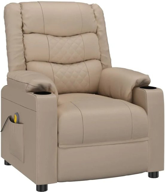 vidaXL Relaxsessel in Cappuccino-Braun aus Kunstleder mit Armlehnen - Bild 1