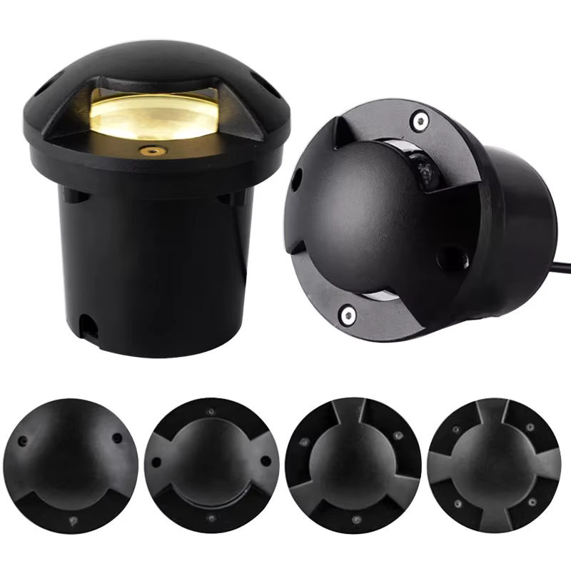 Getefu Wasserdichte LED-Untergrundlampe für den Außenbereich in Schwarz mit warmweißem Licht - Bild 6