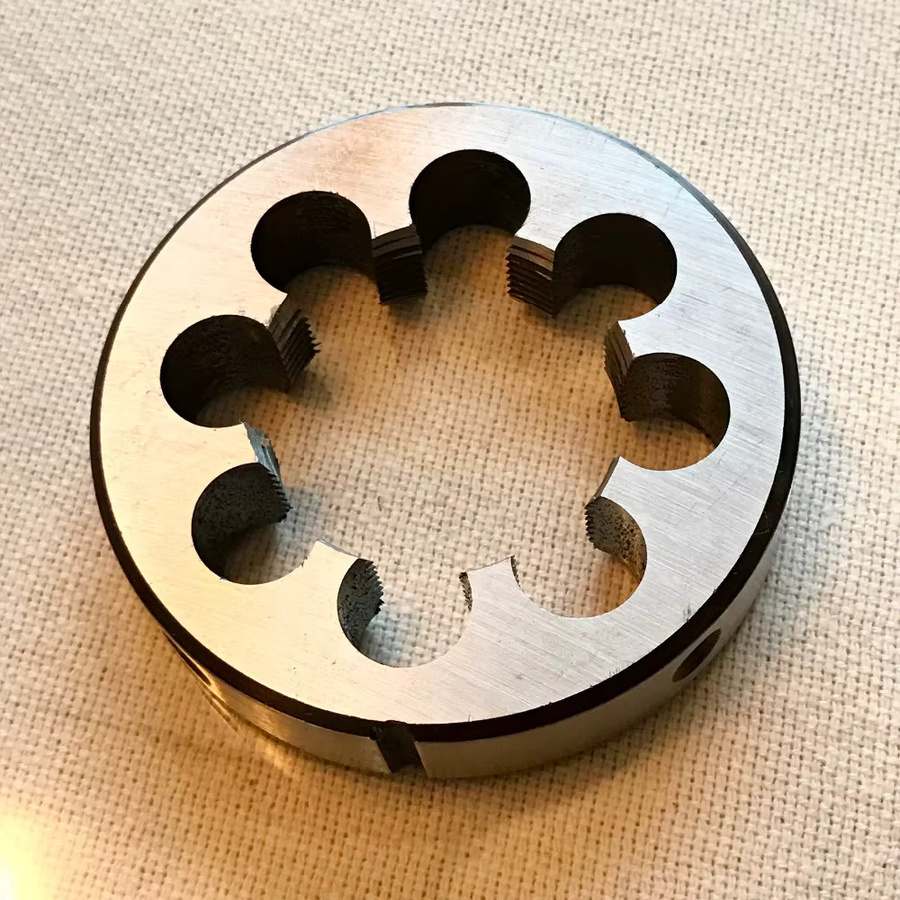 9Sicr Made Linkshänder-Handmatrizen für Gewinde aus Eisen, Aluminium, Kupfer und Metall in Silber - Bild 3