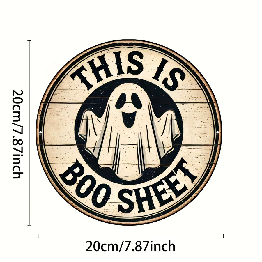 Potdemiel Aluminiumschild Halloween Vintage Multicolour B/H: 20,32 x 20,32 cm - Bild 2